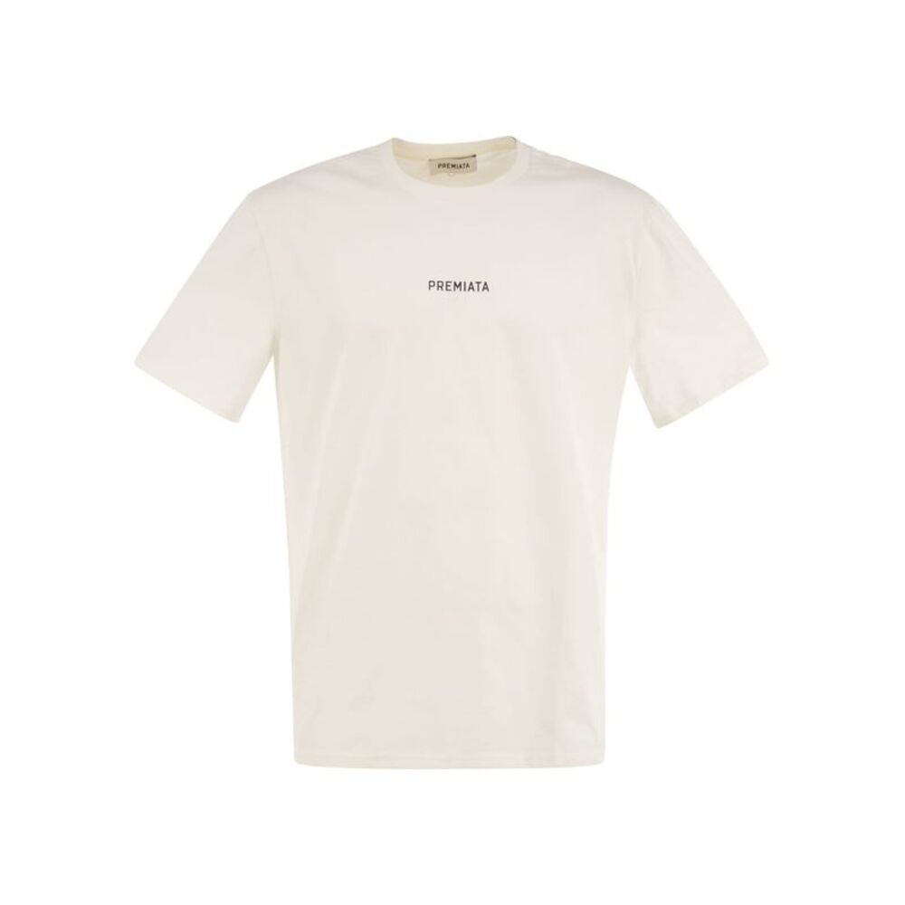Premiata Men Cotton T-Shirt With Logo